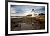 Low Angle View of The Marshall Point Lighthouse-George Oze-Framed Photographic Print