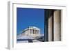 Low Angle View of the Old Ruins of a Temple, Parthenon, Acropolis, Athens, Greece-null-Framed Giclee Print