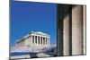 Low Angle View of the Old Ruins of a Temple, Parthenon, Acropolis, Athens, Greece-null-Mounted Giclee Print