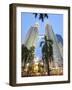 Low Angle View of the Petronas Twin Towers, Kuala Lumpur, Malaysia, Southeast Asia, Asia-Gavin Hellier-Framed Photographic Print