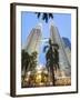 Low Angle View of the Petronas Twin Towers, Kuala Lumpur, Malaysia, Southeast Asia, Asia-Gavin Hellier-Framed Photographic Print