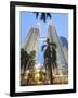 Low Angle View of the Petronas Twin Towers, Kuala Lumpur, Malaysia, Southeast Asia, Asia-Gavin Hellier-Framed Photographic Print