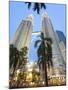 Low Angle View of the Petronas Twin Towers, Kuala Lumpur, Malaysia, Southeast Asia, Asia-Gavin Hellier-Mounted Photographic Print