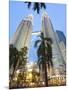 Low Angle View of the Petronas Twin Towers, Kuala Lumpur, Malaysia, Southeast Asia, Asia-Gavin Hellier-Mounted Photographic Print