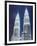 Low Angle View of the Petronas Twin Towers, Kuala Lumpur, Malaysia, Southeast Asia, Asia-Gavin Hellier-Framed Photographic Print