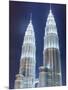 Low Angle View of the Petronas Twin Towers, Kuala Lumpur, Malaysia, Southeast Asia, Asia-Gavin Hellier-Mounted Photographic Print