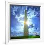 Low Angle View of the Washington Monument, the Mall, Washington Dc, USA-null-Framed Photographic Print