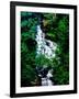 Low angle view of the Wolf Creek Falls, Vogel State Park, North Georgia Mountains, Georgia, USA-null-Framed Photographic Print