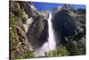 Low Angle View of the Yosemite Falls California-George Oze-Stretched Canvas