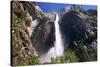 Low Angle View of the Yosemite Falls California-George Oze-Stretched Canvas