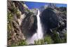 Low Angle View of the Yosemite Falls California-George Oze-Mounted Photographic Print