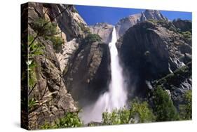 Low Angle View of the Yosemite Falls California-George Oze-Stretched Canvas