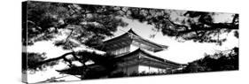 Low Angle View of Trees in Front of a Temple, Kinkaku-Ji Temple, Kyoto City, Kyoto Prefecture-null-Stretched Canvas