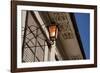 Low angle view of vintage lantern on wall, Vigan, Ilocos Sur, Philippines-null-Framed Photographic Print