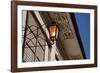 Low angle view of vintage lantern on wall, Vigan, Ilocos Sur, Philippines-null-Framed Photographic Print