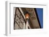 Low angle view of vintage lantern on wall, Vigan, Ilocos Sur, Philippines-null-Framed Photographic Print