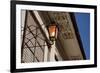 Low angle view of vintage lantern on wall, Vigan, Ilocos Sur, Philippines-null-Framed Photographic Print