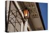 Low angle view of vintage lantern on wall, Vigan, Ilocos Sur, Philippines-null-Stretched Canvas