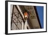 Low angle view of vintage lantern on wall, Vigan, Ilocos Sur, Philippines-null-Framed Photographic Print