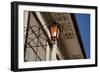 Low angle view of vintage lantern on wall, Vigan, Ilocos Sur, Philippines-null-Framed Photographic Print