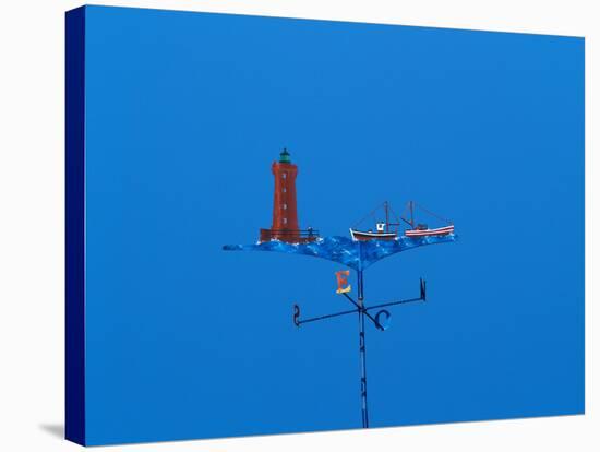 Low angle view of weather vane-null-Stretched Canvas