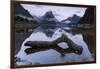 Low cloud below Mitre Peak, Milford Sound, Fiordland National Park, South Island, New Zealand-Ed Rhodes-Framed Photographic Print