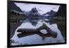 Low cloud below Mitre Peak, Milford Sound, Fiordland National Park, South Island, New Zealand-Ed Rhodes-Framed Photographic Print