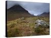 Low Cloud Hangs over Glencoe, Argyll, Scotland, United Kingdom, Europe-Jon Gibbs-Stretched Canvas