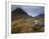 Low Cloud Hangs over Glencoe, Argyll, Scotland, United Kingdom, Europe-Jon Gibbs-Framed Photographic Print