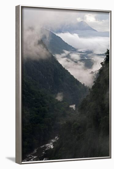 Low Cloud in the Potaro River Gorge, Guyana, South America-Mick Baines & Maren Reichelt-Framed Photographic Print