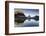 Low cloud lying below Mitre Peak at Milford Sound, Fiordland National Park, New Zealand-Ed Rhodes-Framed Photographic Print