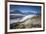 Low clouds and mist frame the snowy peaks of Mont Blanc and Aiguille Verte Chamonix Haute Savoie Fr-ClickAlps-Framed Photographic Print