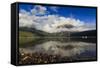 Low Clouds and Teton Range Reflected in Phelps Lake-Eleanor-Framed Stretched Canvas