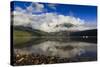 Low Clouds and Teton Range Reflected in Phelps Lake-Eleanor-Stretched Canvas