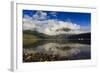 Low Clouds and Teton Range Reflected in Phelps Lake-Eleanor-Framed Photographic Print