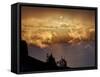 Low Clouds Glowing Orange at Sunrise-James Hager-Framed Stretched Canvas