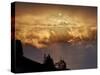 Low Clouds Glowing Orange at Sunrise-James Hager-Stretched Canvas