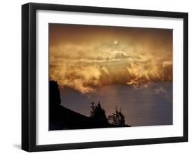 Low Clouds Glowing Orange at Sunrise-James Hager-Framed Photographic Print