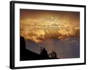 Low Clouds Glowing Orange at Sunrise-James Hager-Framed Photographic Print