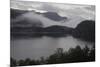 Low clouds over a lake in Norway-Natalie Tepper-Mounted Photo