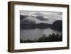 Low clouds over a lake in Norway-Natalie Tepper-Framed Photo