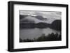 Low clouds over a lake in Norway-Natalie Tepper-Framed Photo