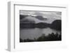 Low clouds over a lake in Norway-Natalie Tepper-Framed Photo