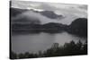 Low clouds over a lake in Norway-Natalie Tepper-Stretched Canvas