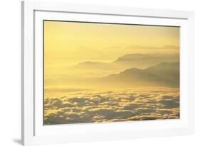 Low Clouds Surrounding Annapurna Himal Foothills-null-Framed Photographic Print