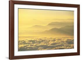 Low Clouds Surrounding Annapurna Himal Foothills-null-Framed Photographic Print