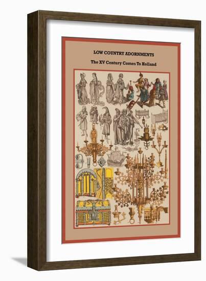 Low Country Adornments in the XV Century-Friedrich Hottenroth-Framed Art Print
