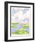 Low Country River Vista II-Laura Marr-Framed Art Print