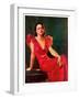 "Low-Cut Red Dress,"January 20, 1934-Tom Webb-Framed Giclee Print