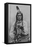 Low Dog War Chief-David Frances Barry-Framed Stretched Canvas